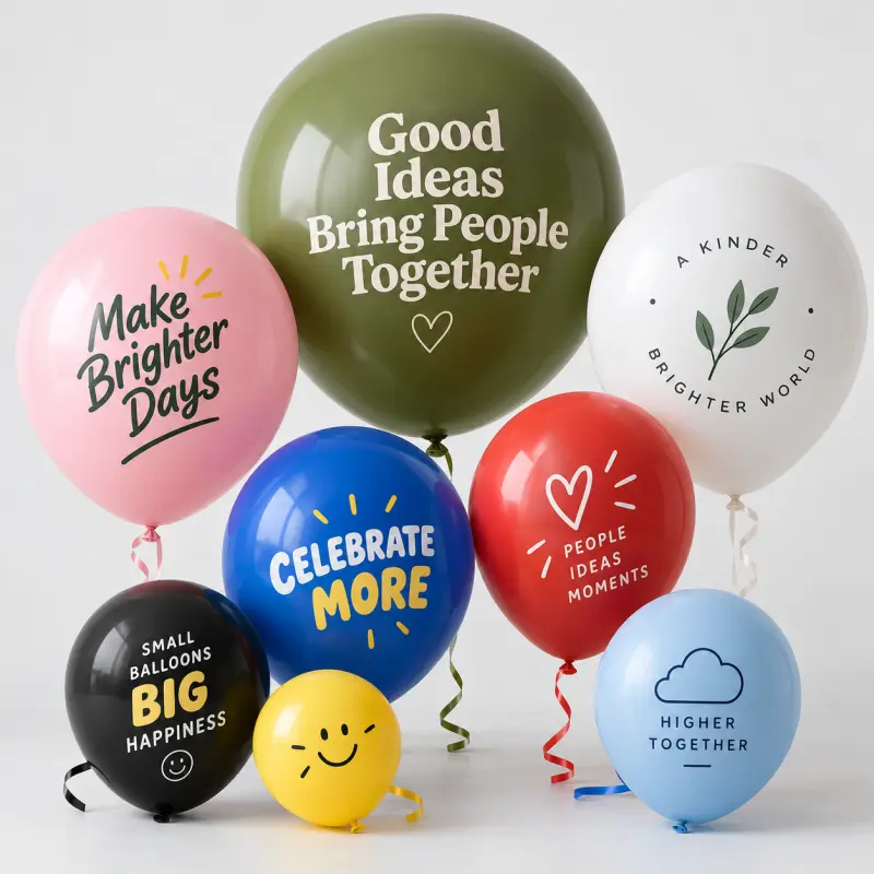 10 Zoll individuell bedruckte Latexballons