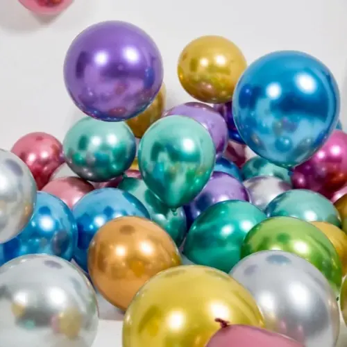 10-Zoll-Metallic-Chrom-Latexballons