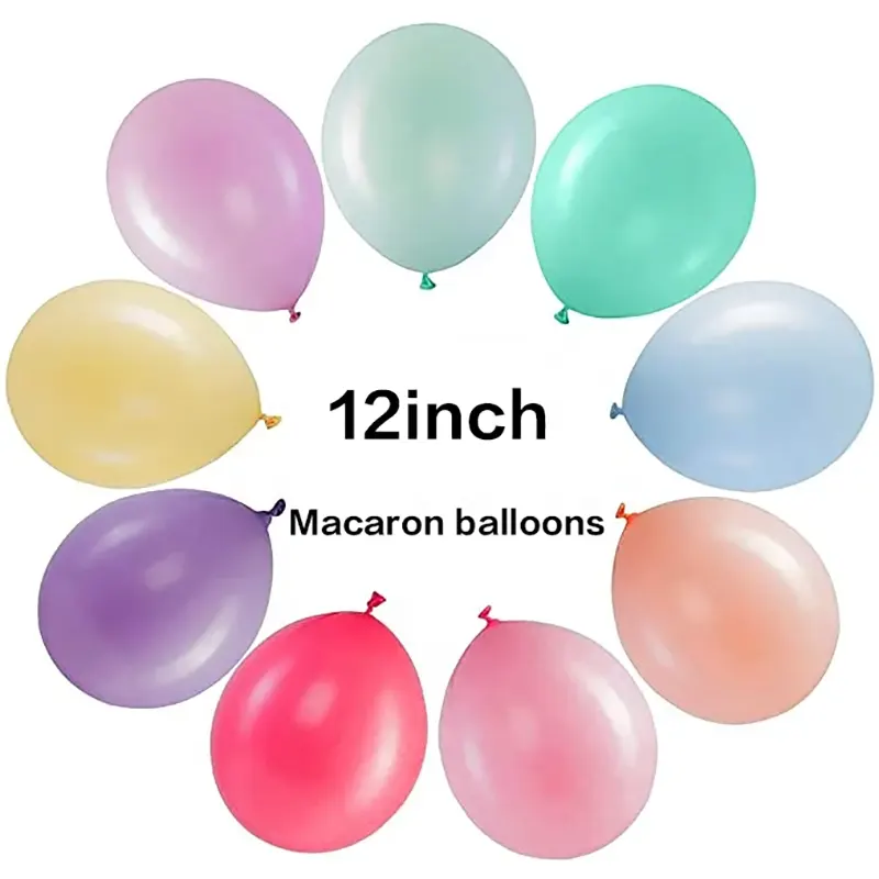 12 -Zoll -Makaroon -Latexballons