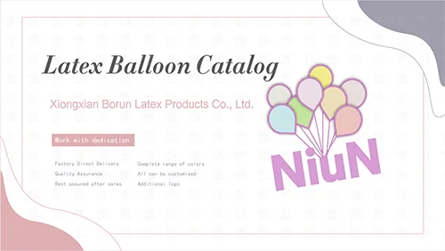 Morgen Latex Baaloon -Katalog