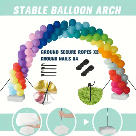 Kann der Ballonbogen draußen bleiben?