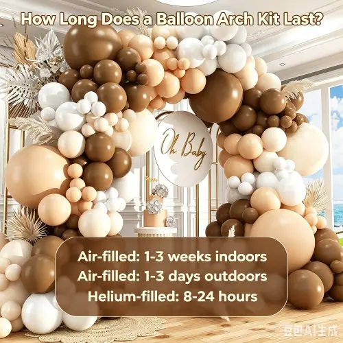Wie lange hält ein Ballonbogen-Set?
