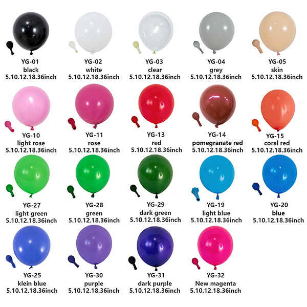 So planen Sie Farbpakete für matte Latexballons für Einzelhandelsgeschäfte