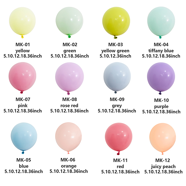 So spezifizieren Sie Macaron-Latex-Ballon-Farbtöne in gemischten Packungen
