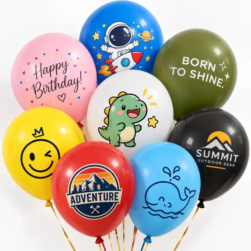 Individuell bedruckter Latexballon MOQ für mehrere Logo-Designs