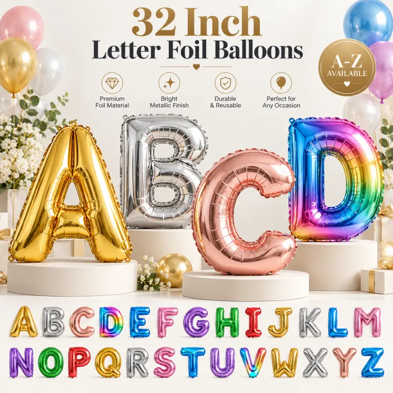 32-Zoll-Buchstaben-Folienballons