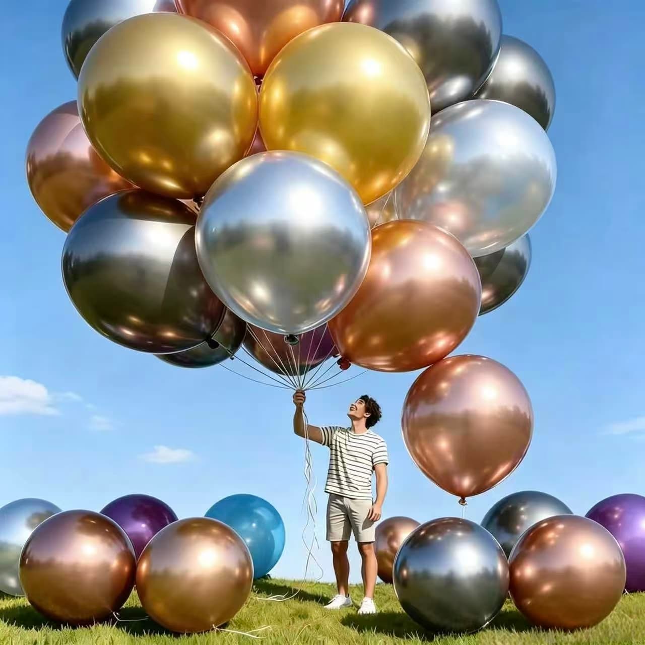 36 Zoll große Metallballons