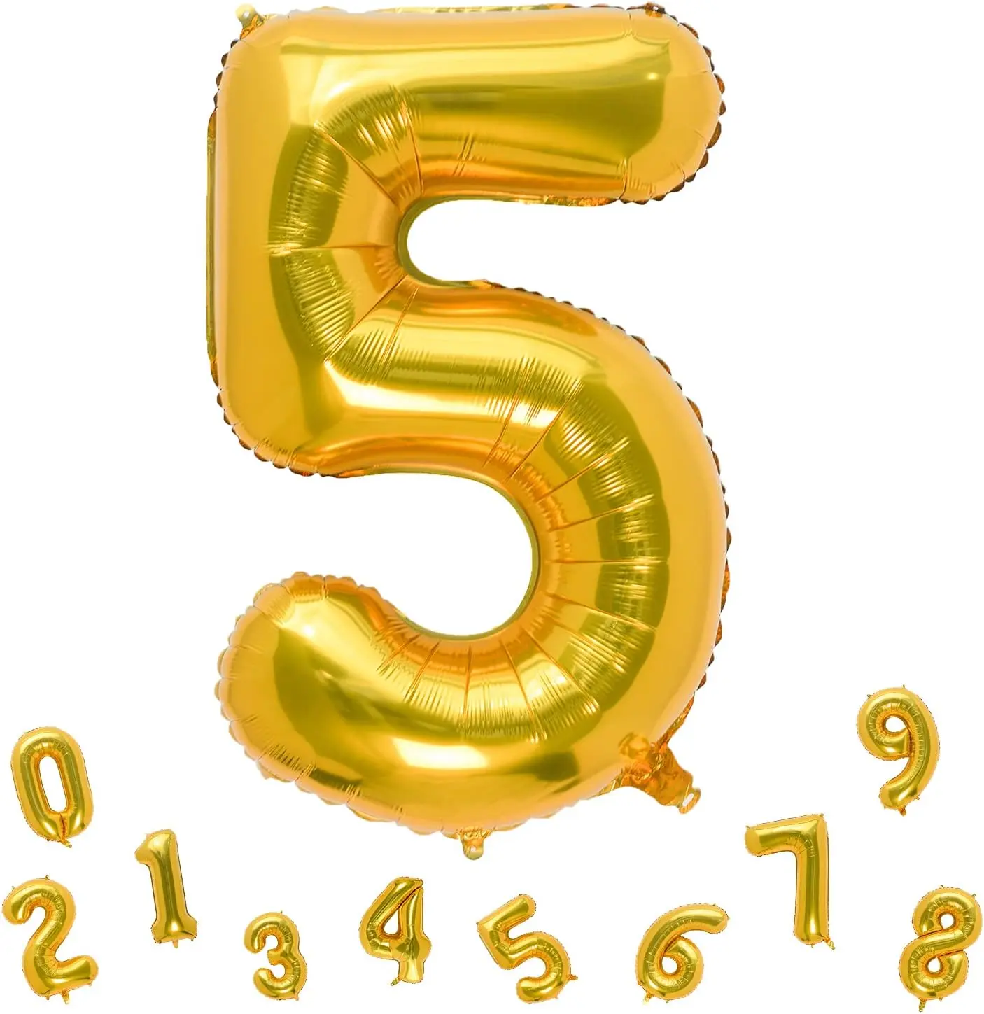 4D-Gold-Zahlen-Folienballon