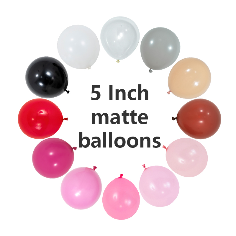 5 Zoll matte Latexballons