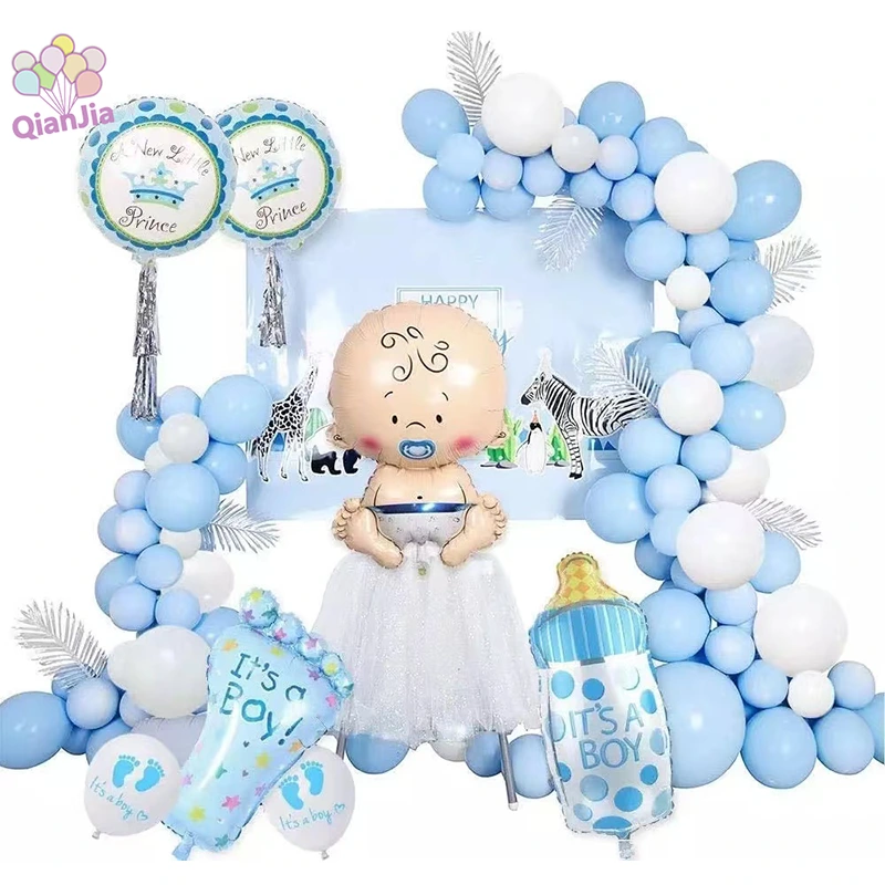 Babyparty-Ballonbogen-Girlanden-Set mit Folienballon