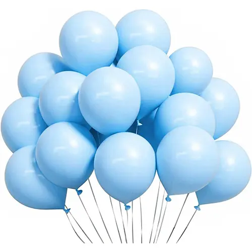 Blaue Macaron-Luftballons Blaue Macaron-Luftballons