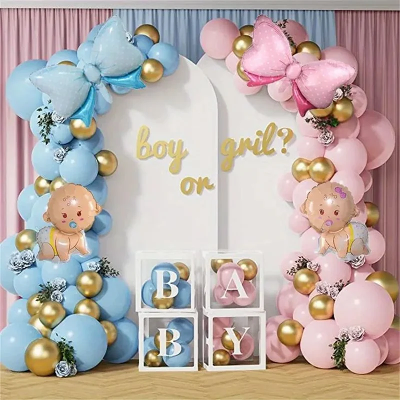 Jungen oder Mädchen Ballonbogen Dekorationen