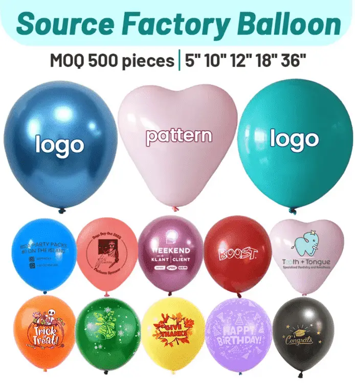 Benutzerdefinierte Logo-Latexballons