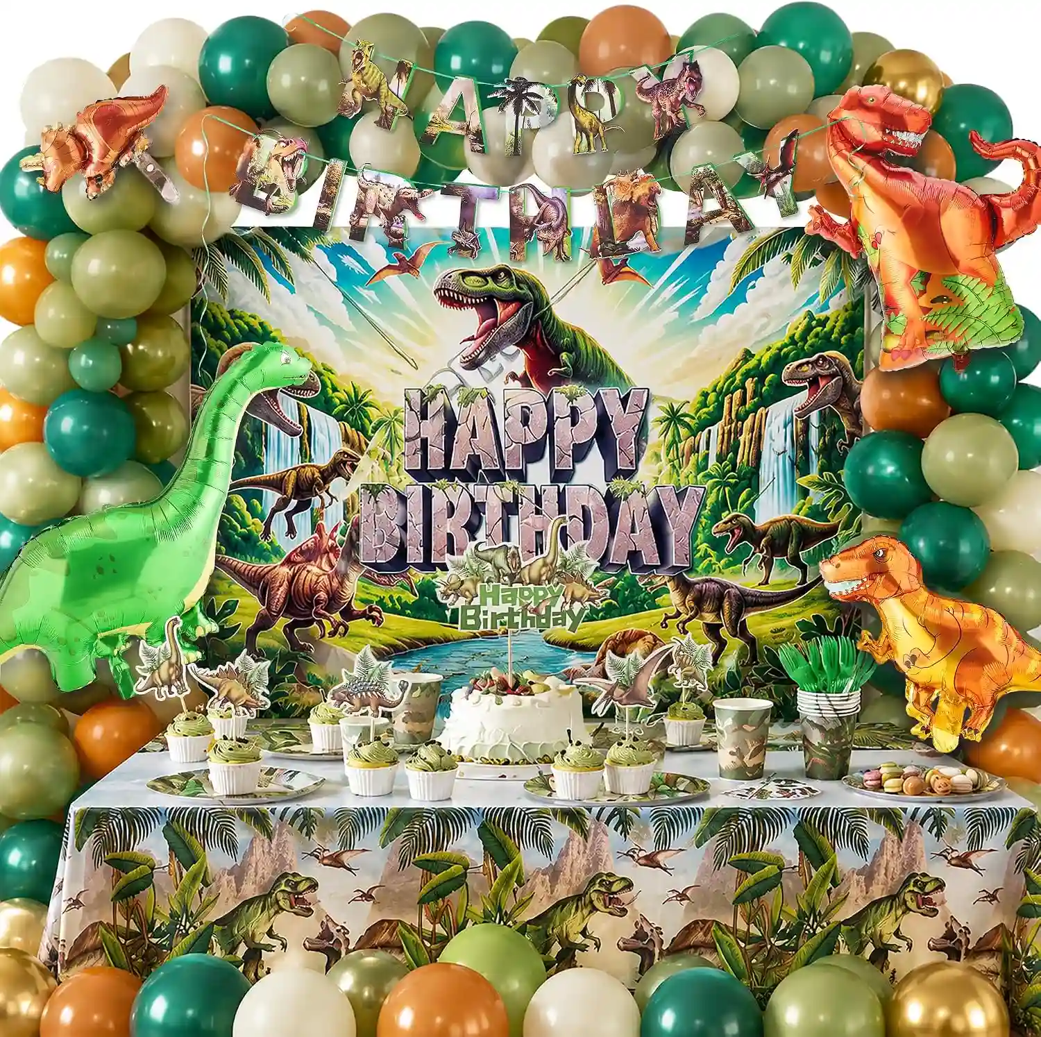 Dinosaurier-Geburtstagsballondekorationen