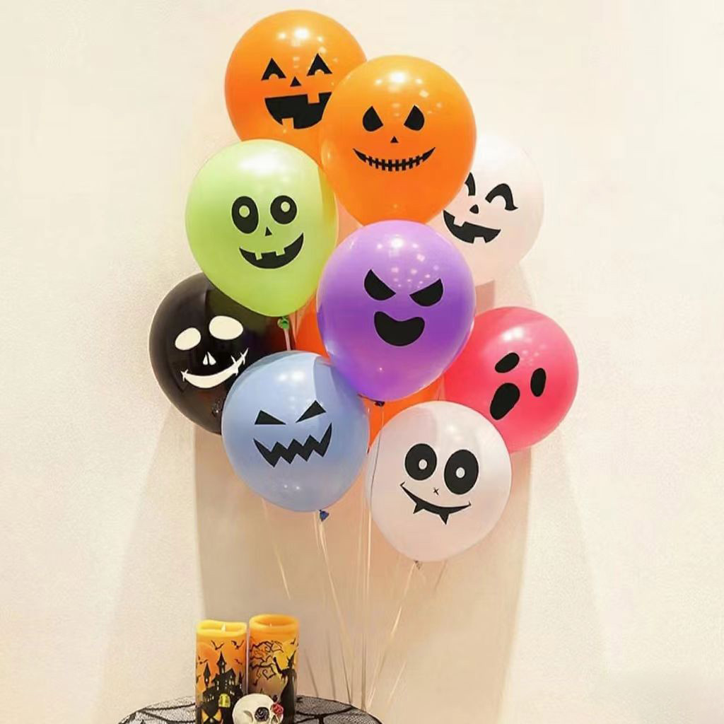 Halloween Ghost -Gesicht gedruckter Ballon