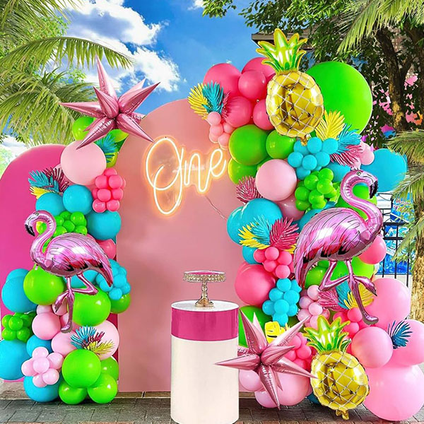 Ballongirlanden-Set mit hawaiianischem Thema