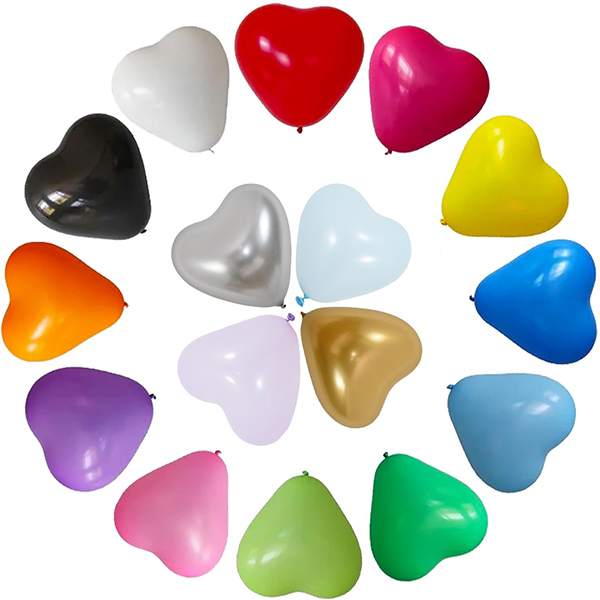 Herzförmige Latexballons