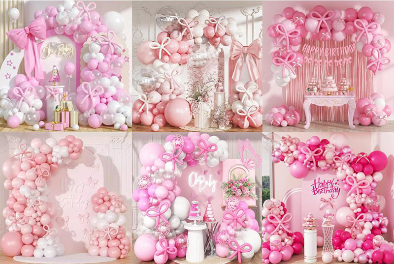 customize balloon arch garland
