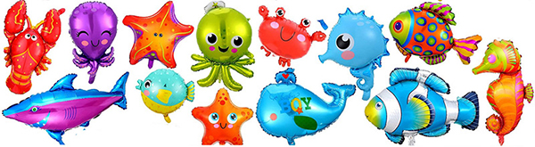 Underwater world foil balloon