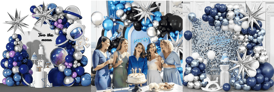 Birthday Party Metal Balloon garland arch