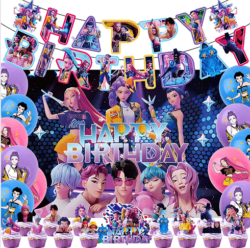 K-POP Demon Hunters Party-Dekorationsset