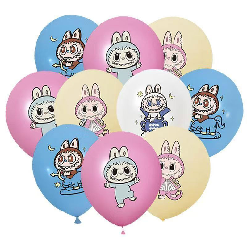 Labubu gedruckte Luftballons