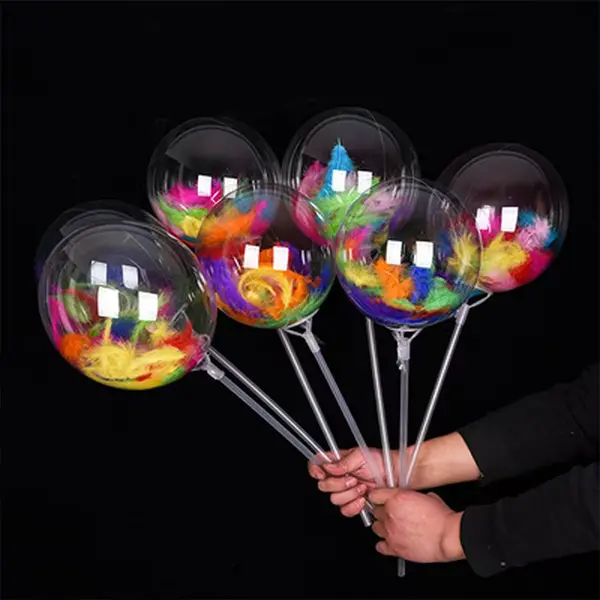 Led Bobo Ballon mit Federfüllung