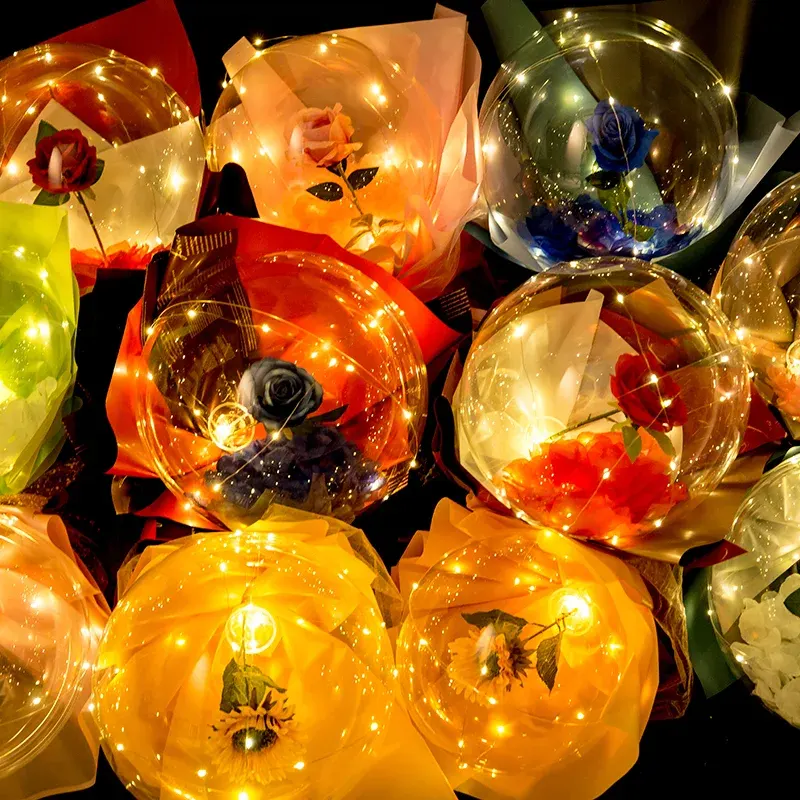 LED Rose Boboballons