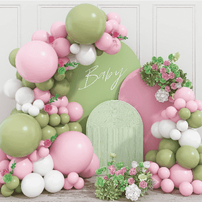 Set mit matten Luftballons