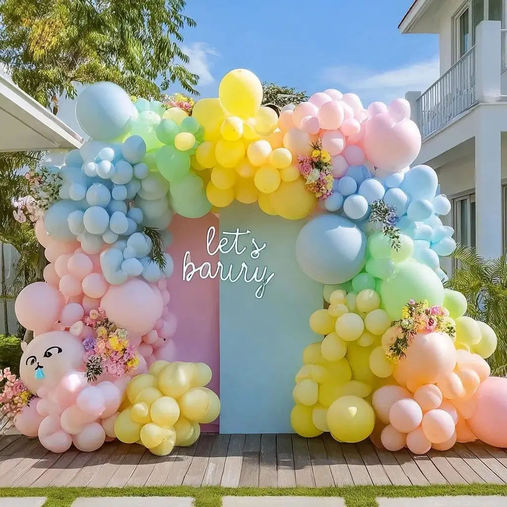 Matte Pastell-Ballongirlanden-Sets