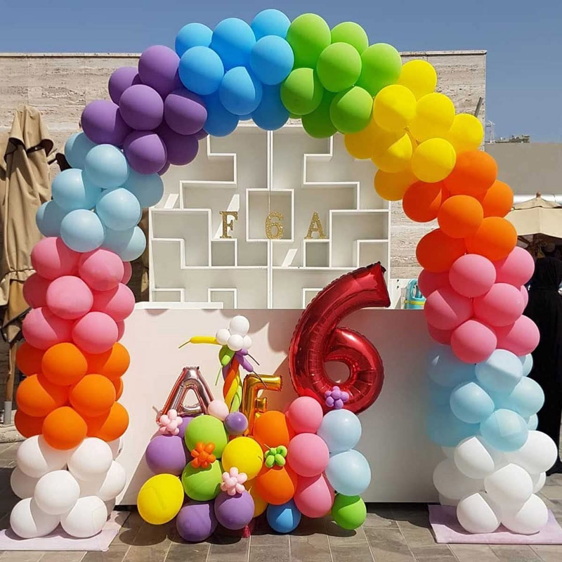 Regenbogen-Ballongirlande