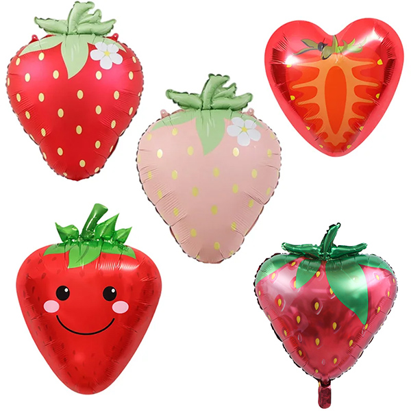 Erdbeer-Folienballon