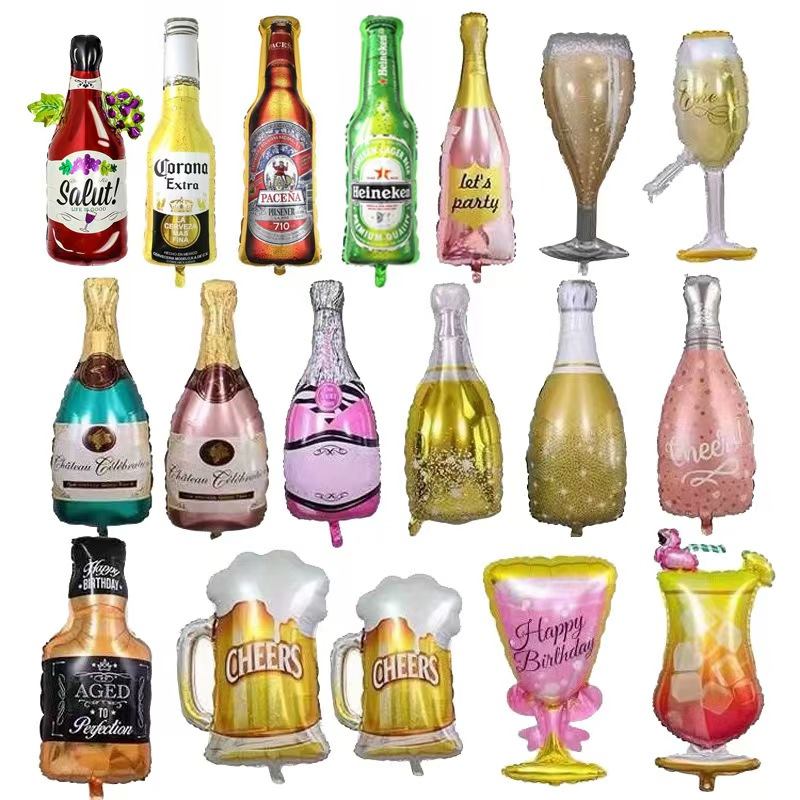 Weinflaschen-Folienballons